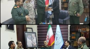 تجلیل فرماندهان ارشد سپاه استان خوزستان از رئیس دادسرای نظامی ناحیه دزفول